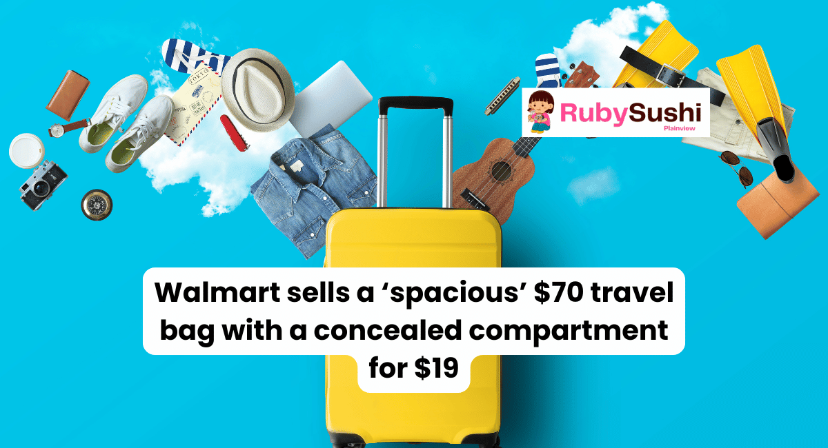 Walmart sells a 'spacious' $70 travel bag with a concealed compartment for $19